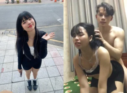 nữ sinh trưởng thành chén và hết mình